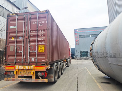 1.8*15米石灰石烘干機發(fā)貨俄羅斯現(xiàn)場